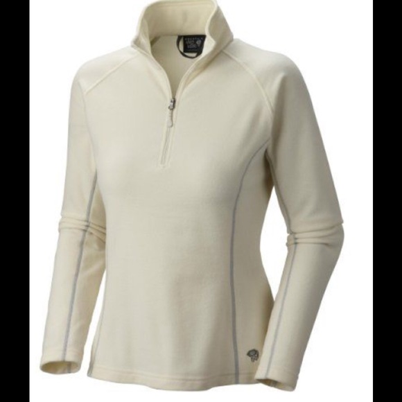 Mountain Hardwear Jackets & Blazers - Mountain Hardwear fleece hooded in stone pullover